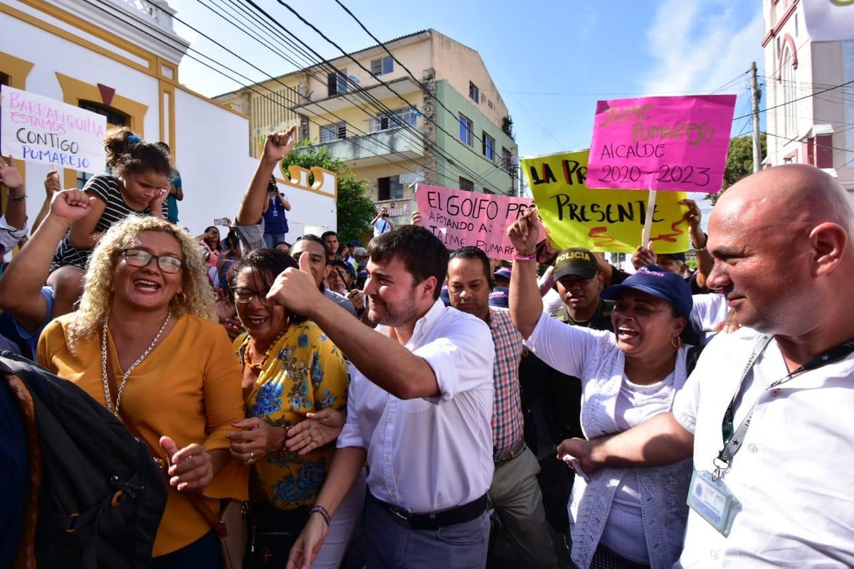 Jaime Pumarejo inscribió su candidatura a la Alcaldía de Barranquilla.