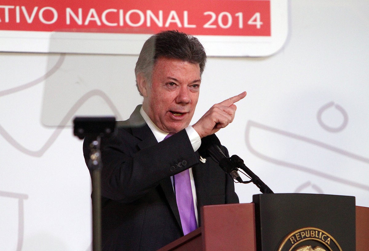 El expresidente Juan Manuel Santos