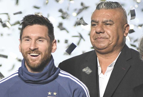 Lionel Messi y Claudio Tapia
