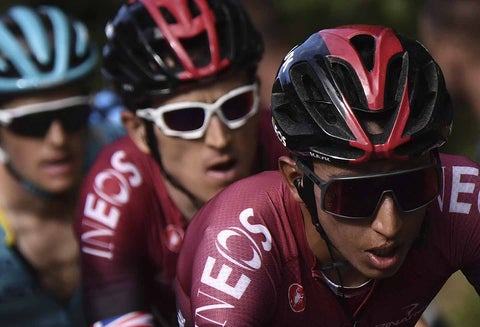 Geraint Thomas y Egan Bernal.