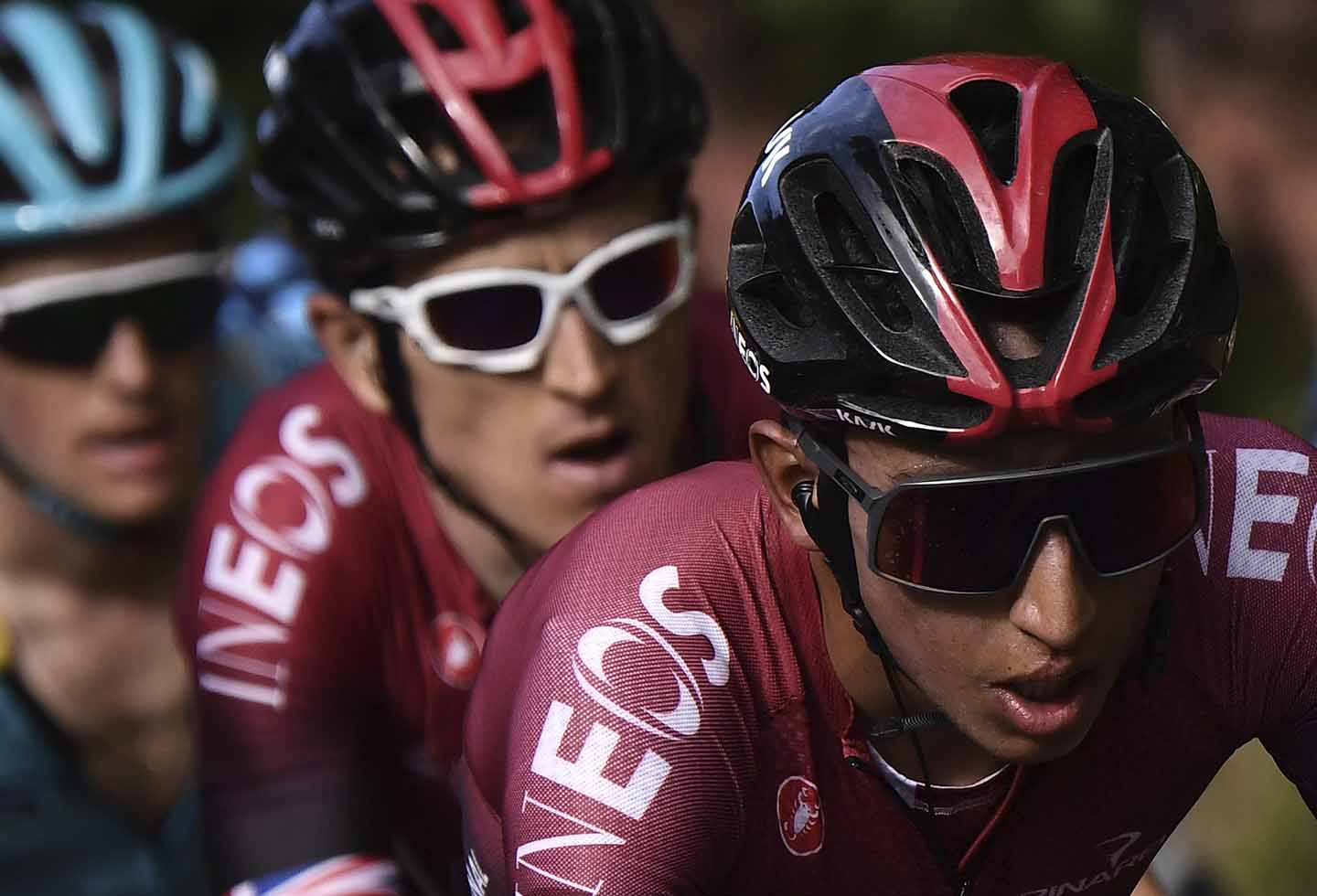 Egan Bernal y Geraint Thomas.