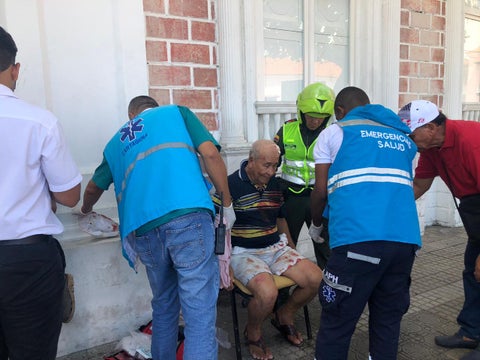 El accidente se registró en cercanías del teatro Adolfo Mejía.