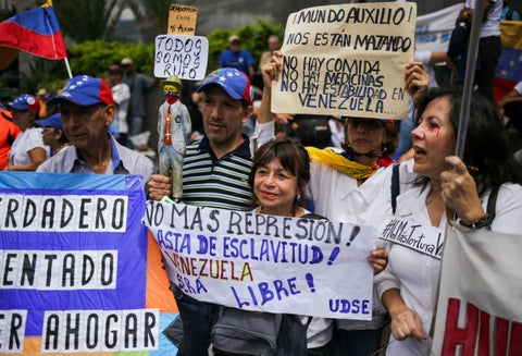 Protestas en medio de independencia de Venezuela