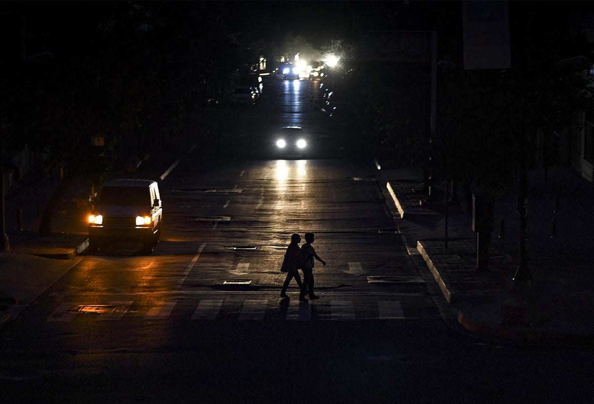 Apagón en Venezuela.