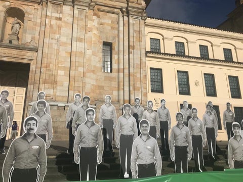 Manifestación por la vida de los líderes sociales, en Bogotá