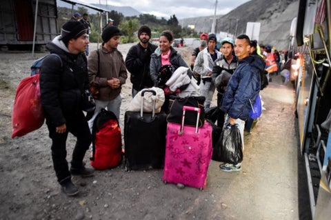 Migrantes venezolanos