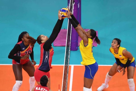 Colombia vs República Dominicana en voleibol