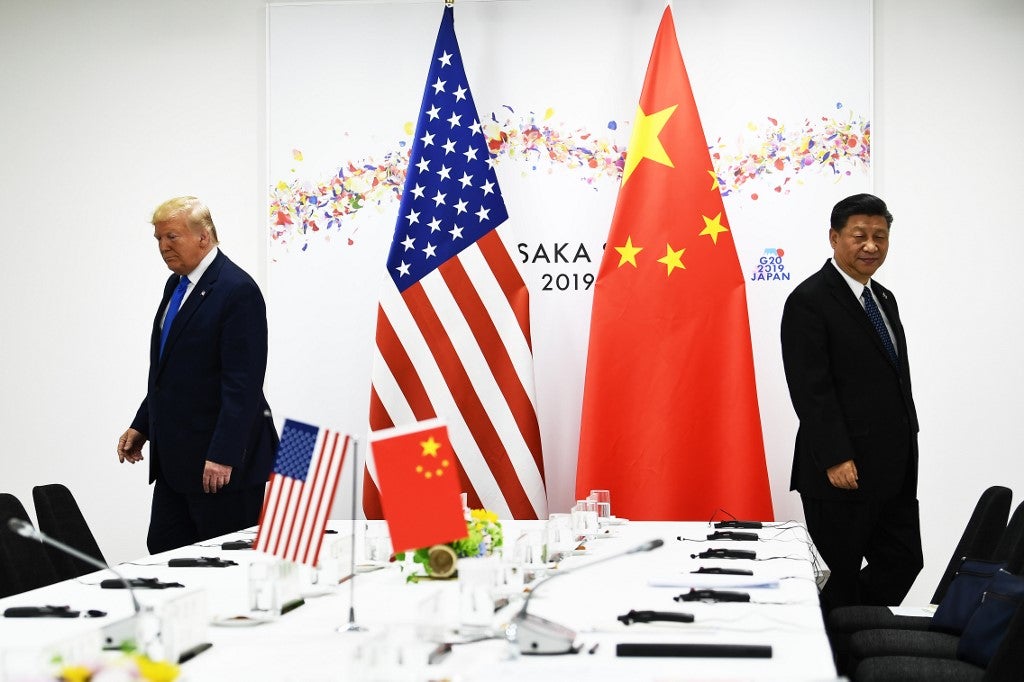 Donald Trump, presidente de Estados Unidos, y Xi Jinping, su par chino