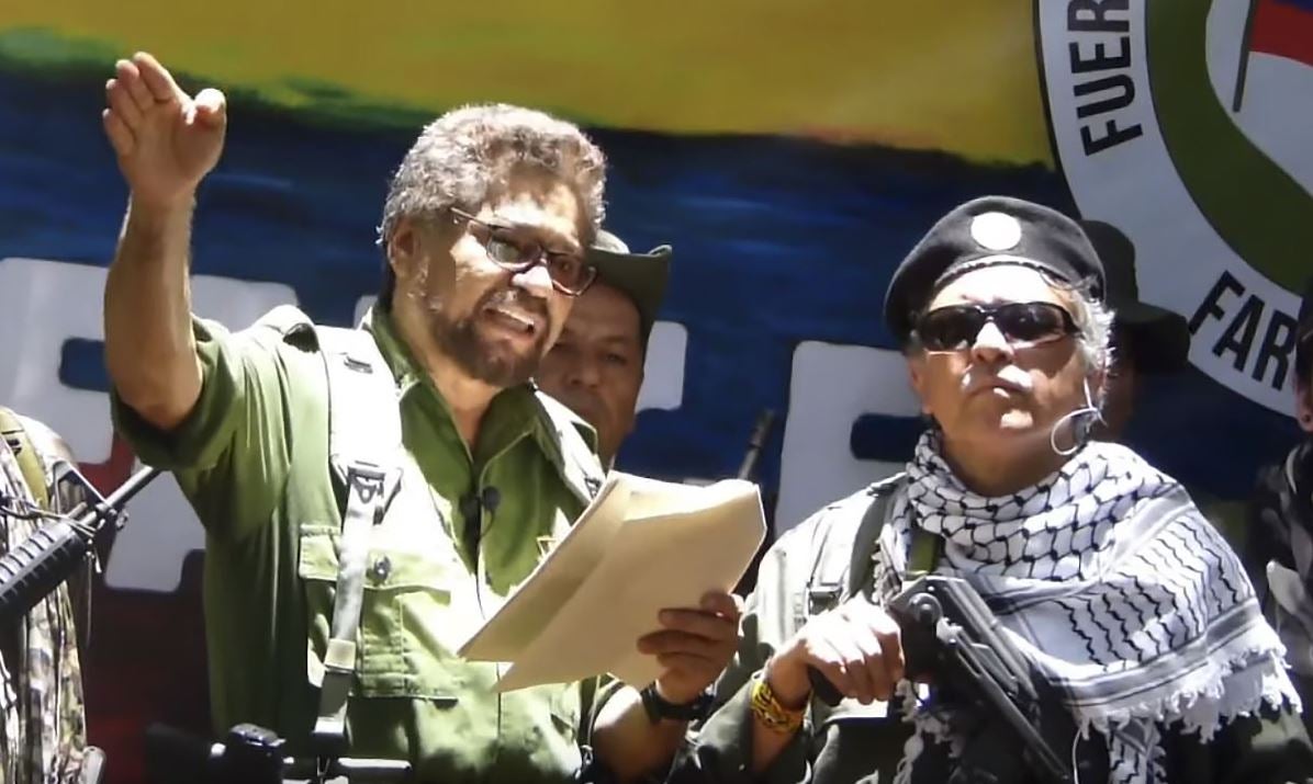 Iván Márquez y Jesús Santrich, anunciando su regreso a las armas.