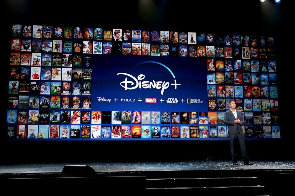 Presentación de contenidos de Disney Plus