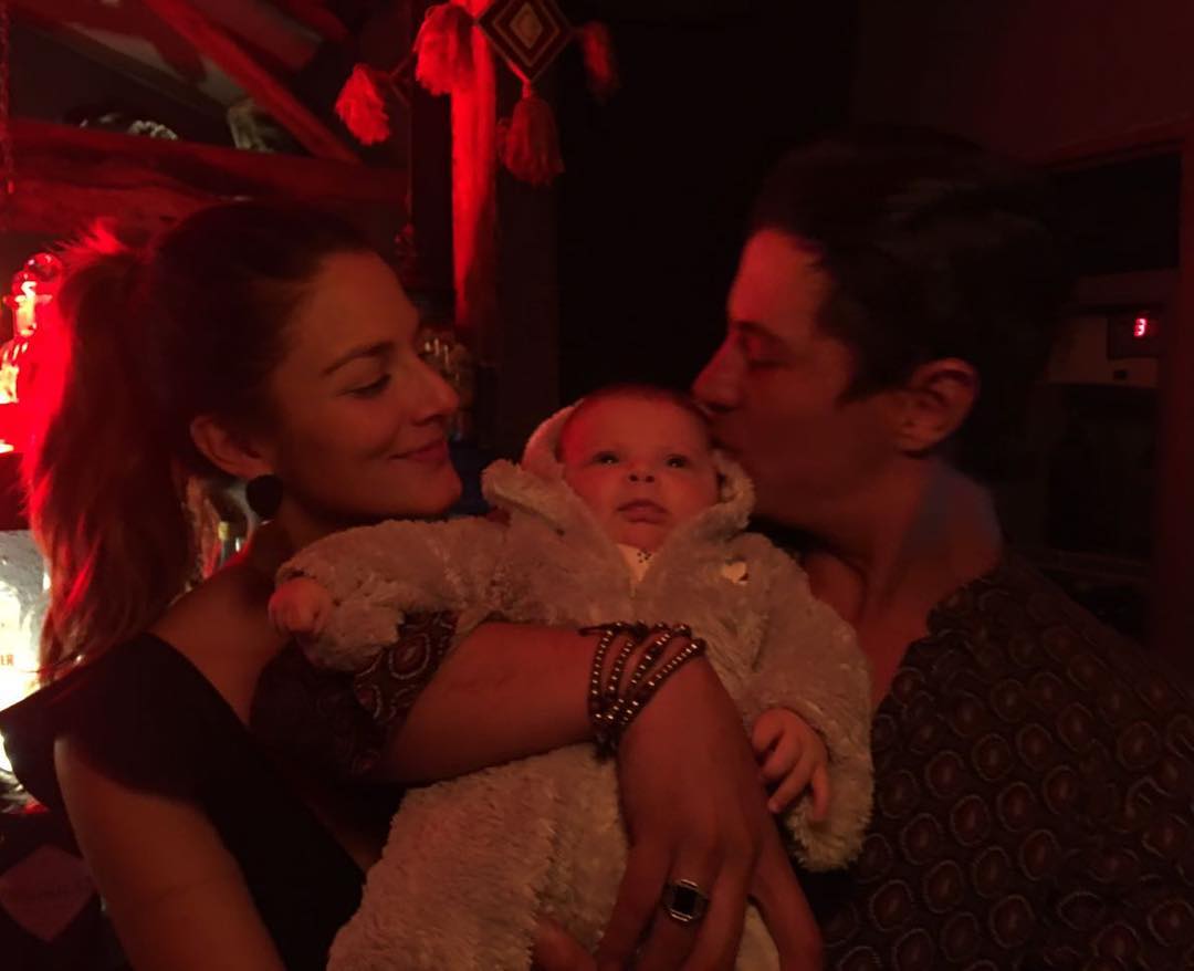 Natalia Jerez, Mateo Páez y su bebé Carlota