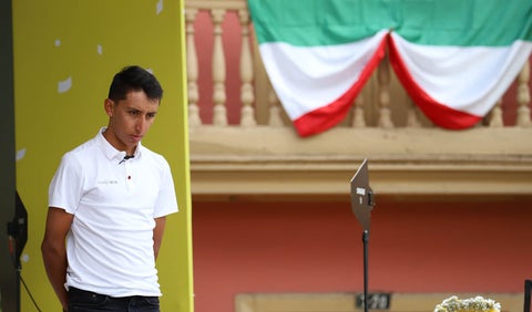 Recibimiento de Egan Bernal tras ganar el Tour de Francia.