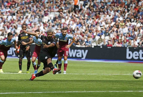 Sergio Agüero, delantero argentino al servicio del Manchester City.