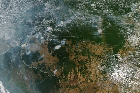 Incendios forestales en la Amazonia brasileña.