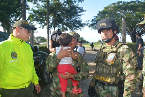 Fuerza pública rescató niño indígena en Arauca