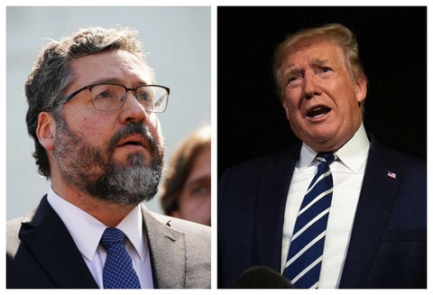 Ernesto Araújo y Donald Trump.