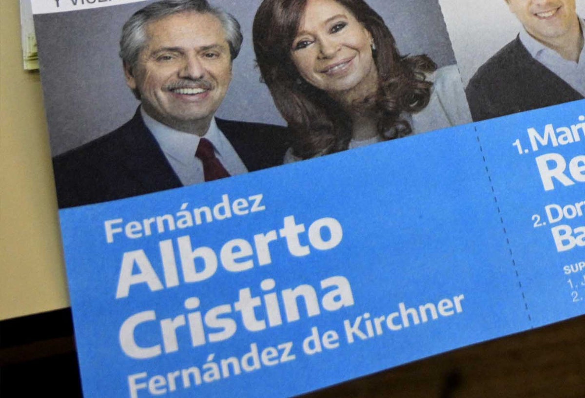 Alberto Fernández con Cristina de Kirchner