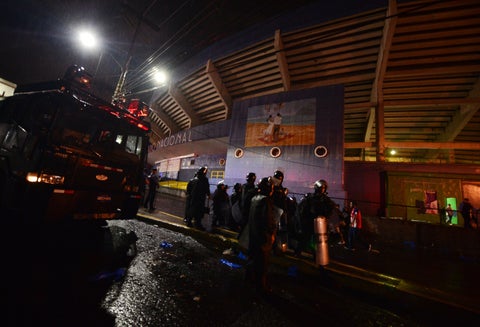 Atentado en Estadio de Honduras