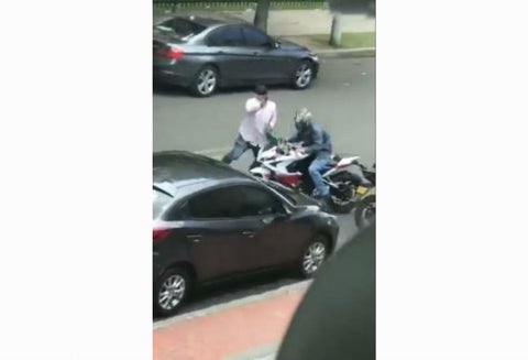 Robo en banco del barrio Colina