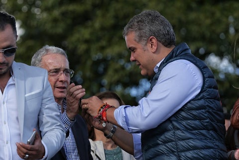 Álvaro Uribe e Iván Duque
