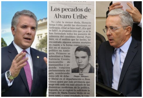 Iván Duque confirma que sí es suya columna sobre Álvaro Uribe.