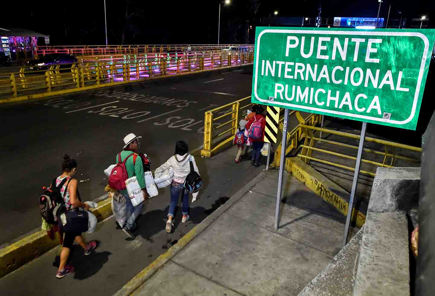 Puente internacional de Rumichaca.
