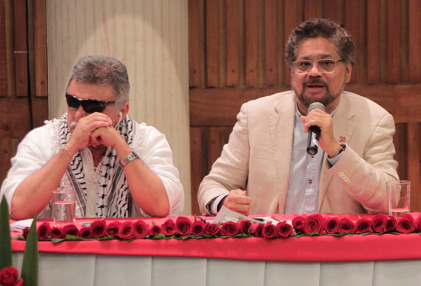 Jesús Santrich e Iván Márquez - diciembre de 2017