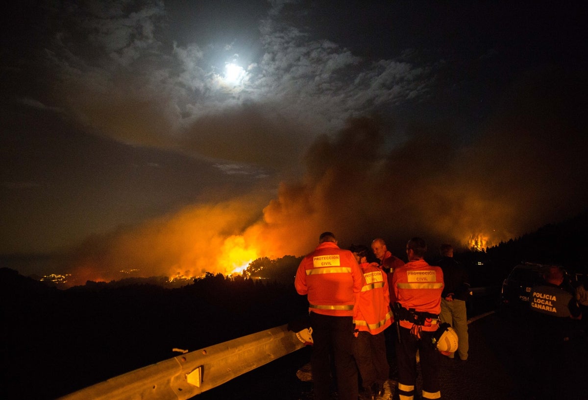 Incendio en Islas Canarias