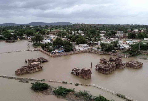 Inundaciones en India.
