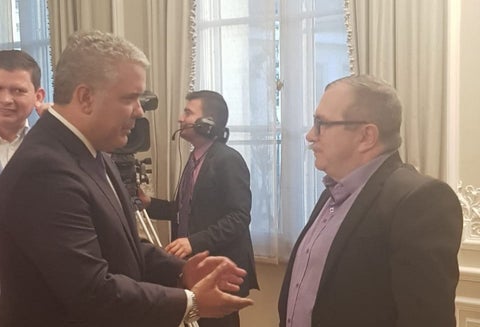 Iván Duque y Rodrigo Londoño