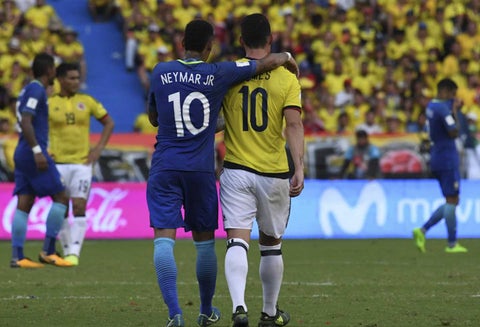 James y Neymar