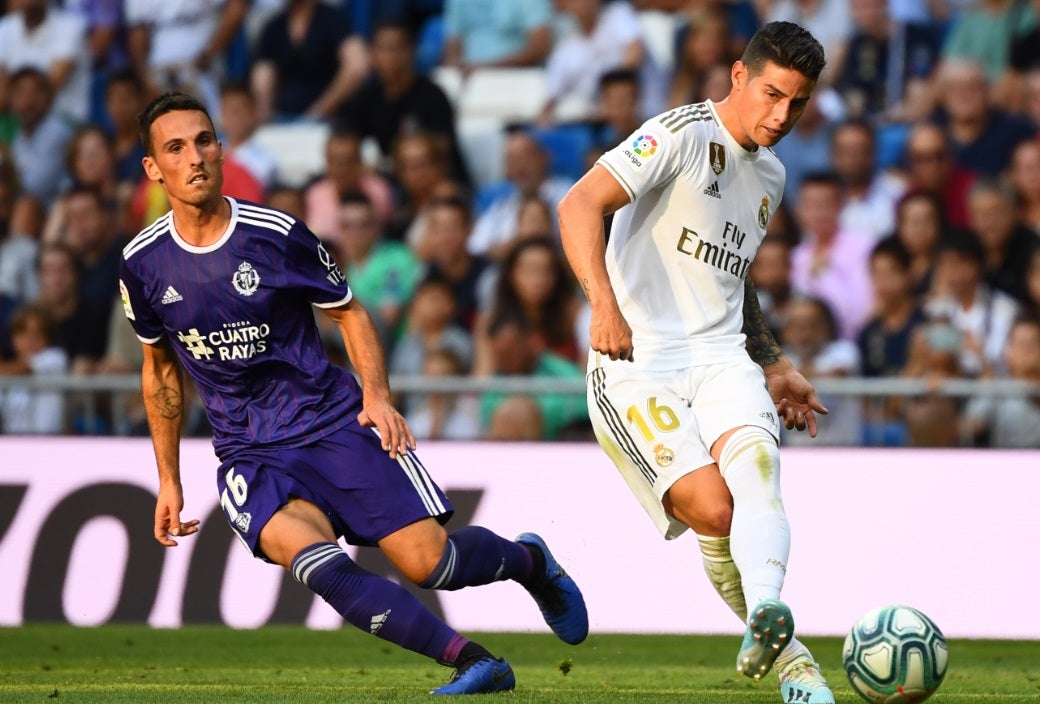 James Rodríguez con el Real Madrid