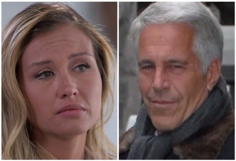Jennifer Araoz y Jeffrey Epstein