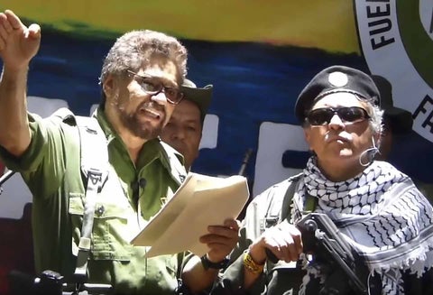 'Iván Márquez' y 'Jesús Santrich'.