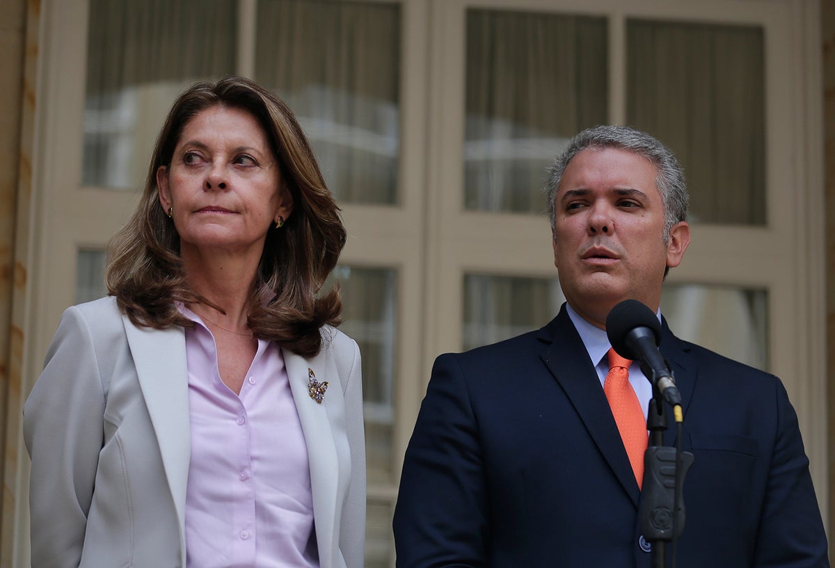 Marta Lucía Ramírez e Iván Duque, vicepresidenta y presidente de la República, respectivamente