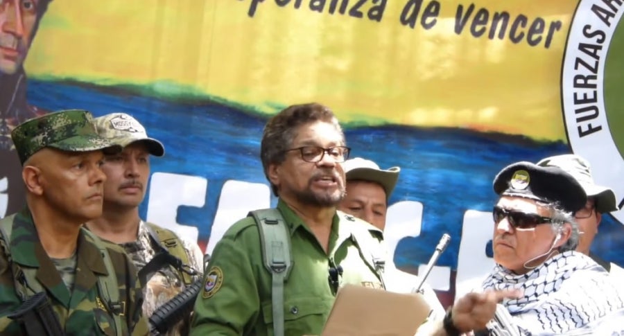 'Iván Márquez', 'Santrich' y 'El Paisa'