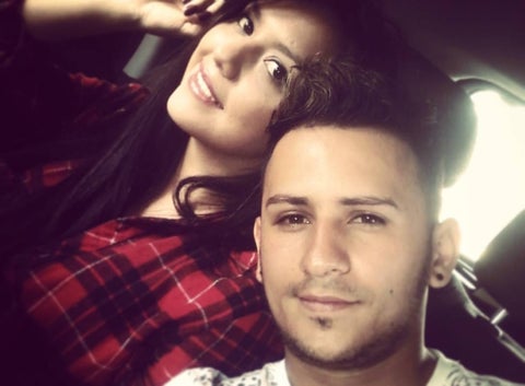 Richard Muñoz y su esposa