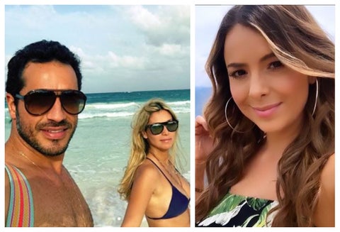 Sandra Mazuera y Pedro Palacio con su exnovia