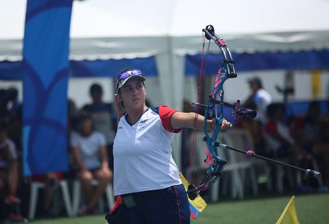 Sara López, arquera colombiana.