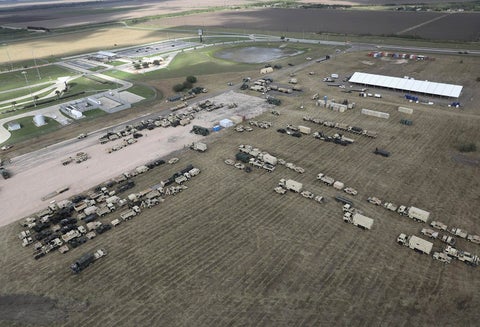 Tropas estadounidenses instaladas en Donna, Texas