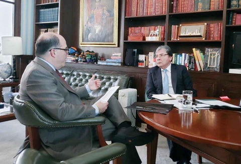Julio Borges y Carlos Holmes Trujillo.