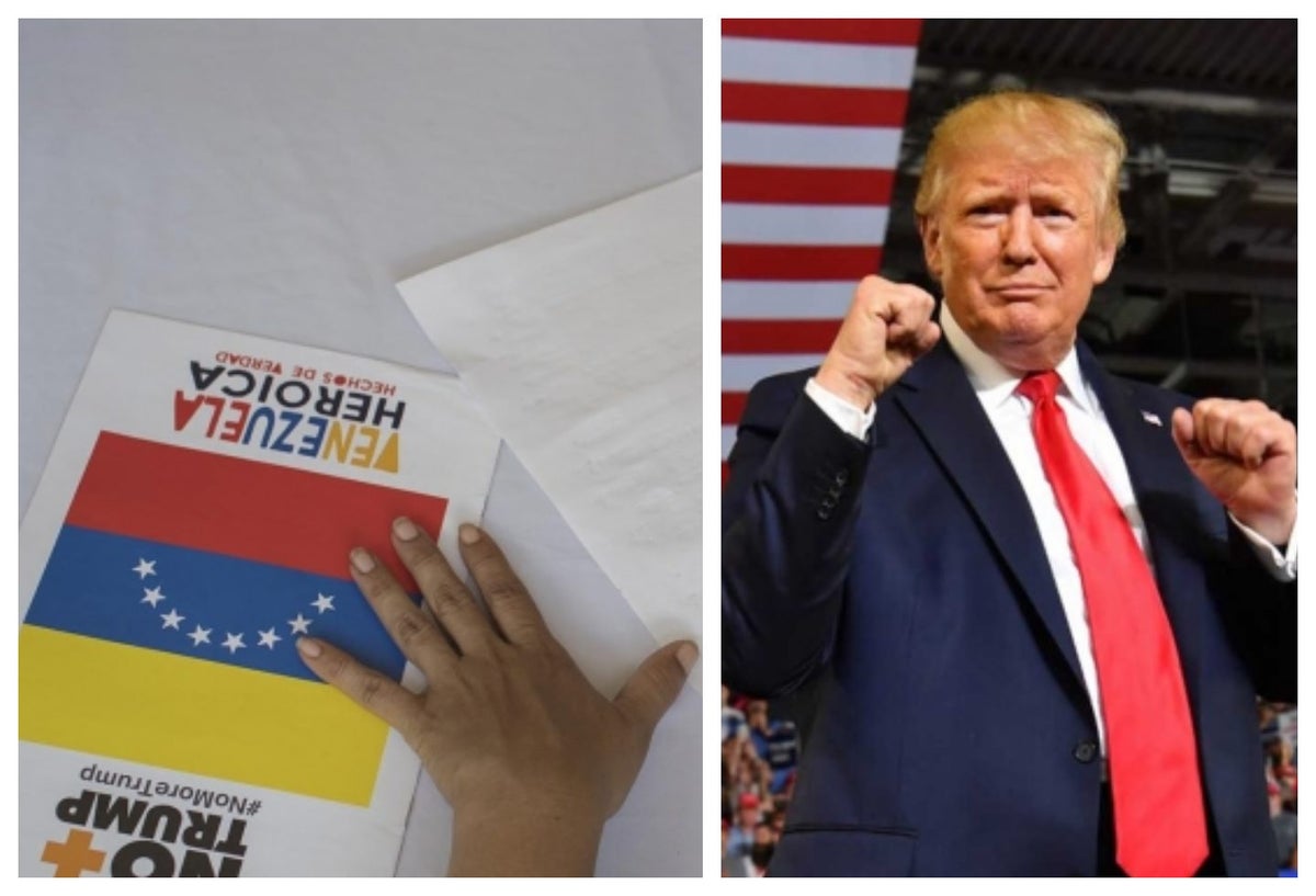 Colecta de firmas promovida por el régimen venezolano contra Trump.