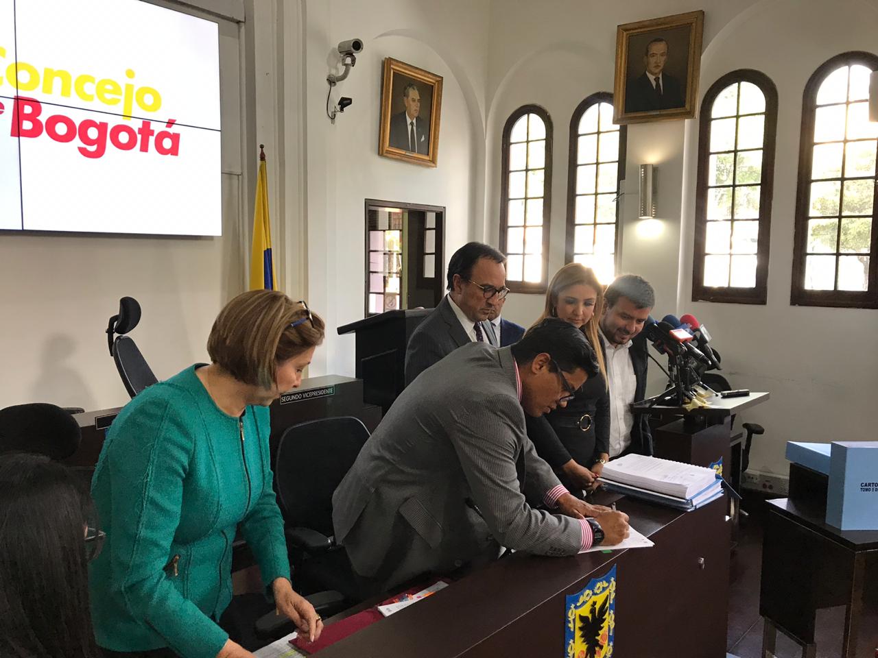 Radicación de POT en el Concejo de Bogotá