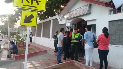 Falsa amenaza en colegio de Barranquilla.
