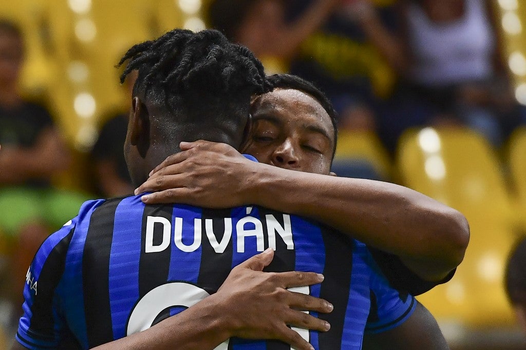 Duván Zapata y Luis Fernando Muriel en Atalanta