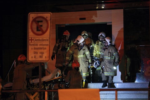 Incendio en hospital de Río de Janeiro