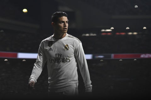 James Rodríguez, volante del Real Madrid
