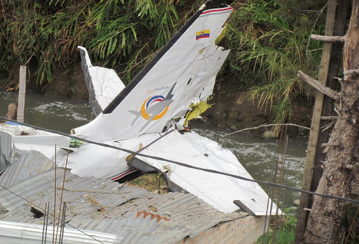 Accidente de avioneta en Popayán