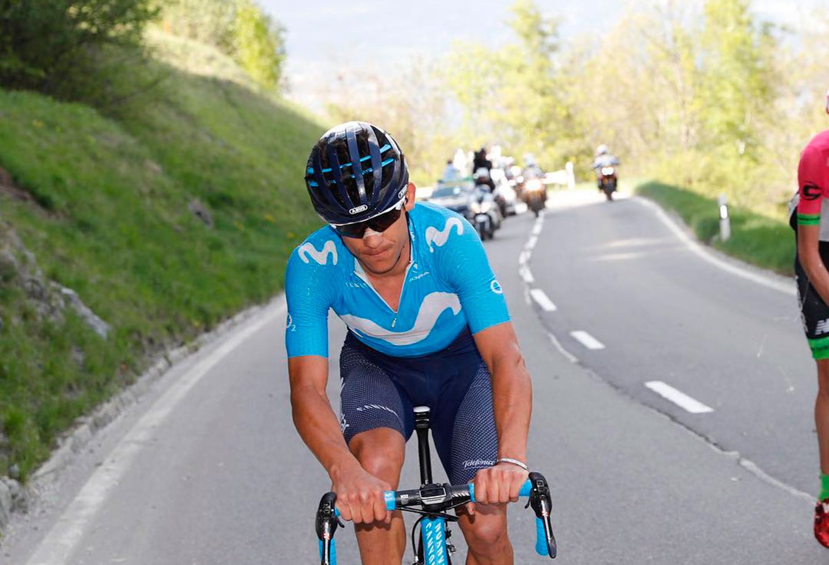 Andrey Amador con el Movistar Team