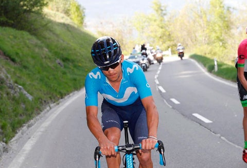 Andrey Amador con el Movistar Team